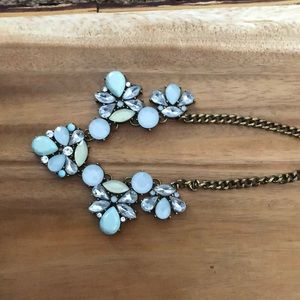 Blue statement necklace